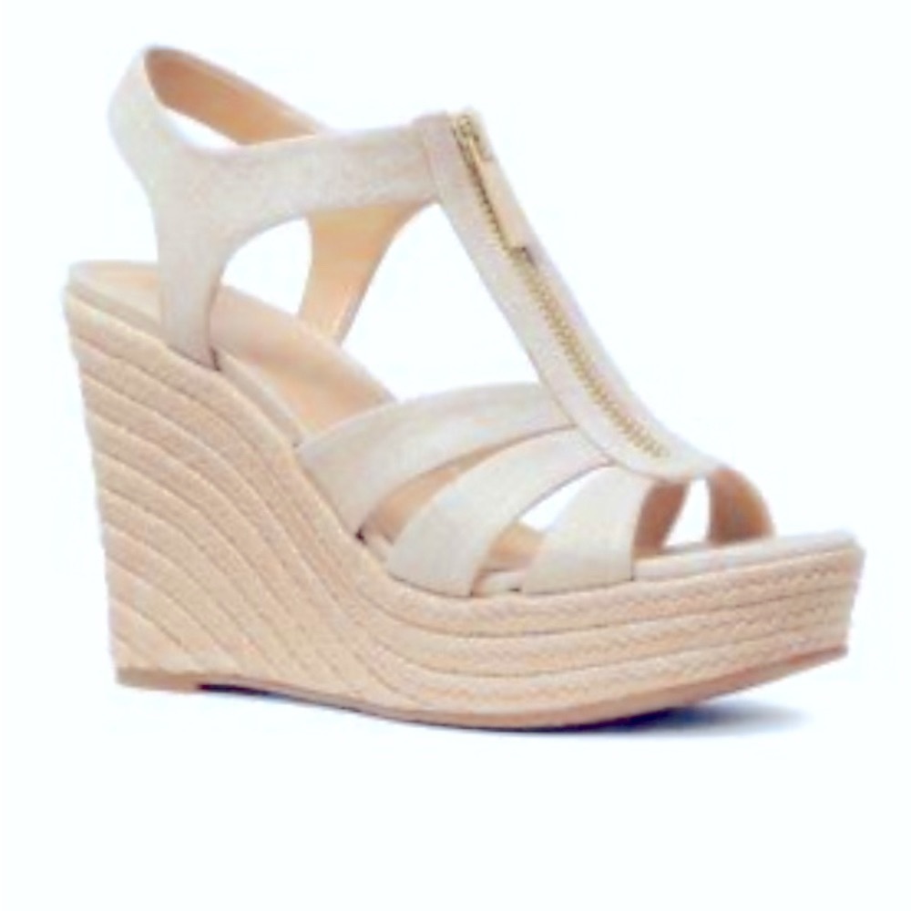 🌻Michael Kors Linen Damita Wedge